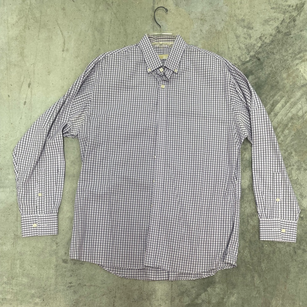MICHAEL Michael Kors Men's Plaid Shirt - Black and White